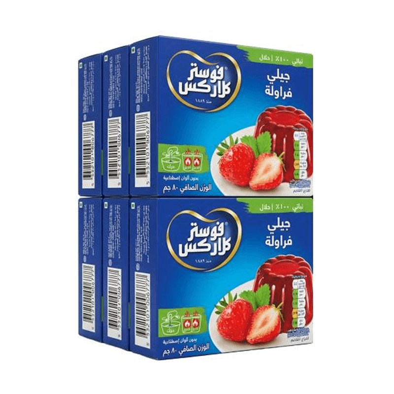 فوستر كلاركس جلي فراولة 80جم — شدة6