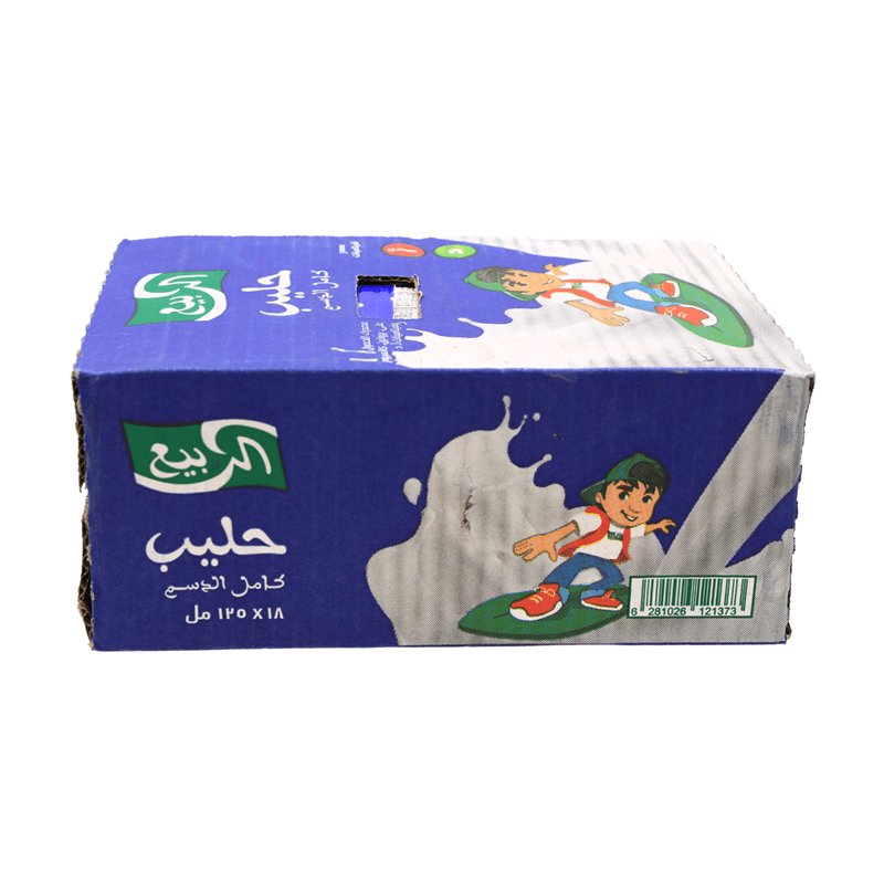 الربيع حليب كامل الدسم 125 مل — كرتون*18