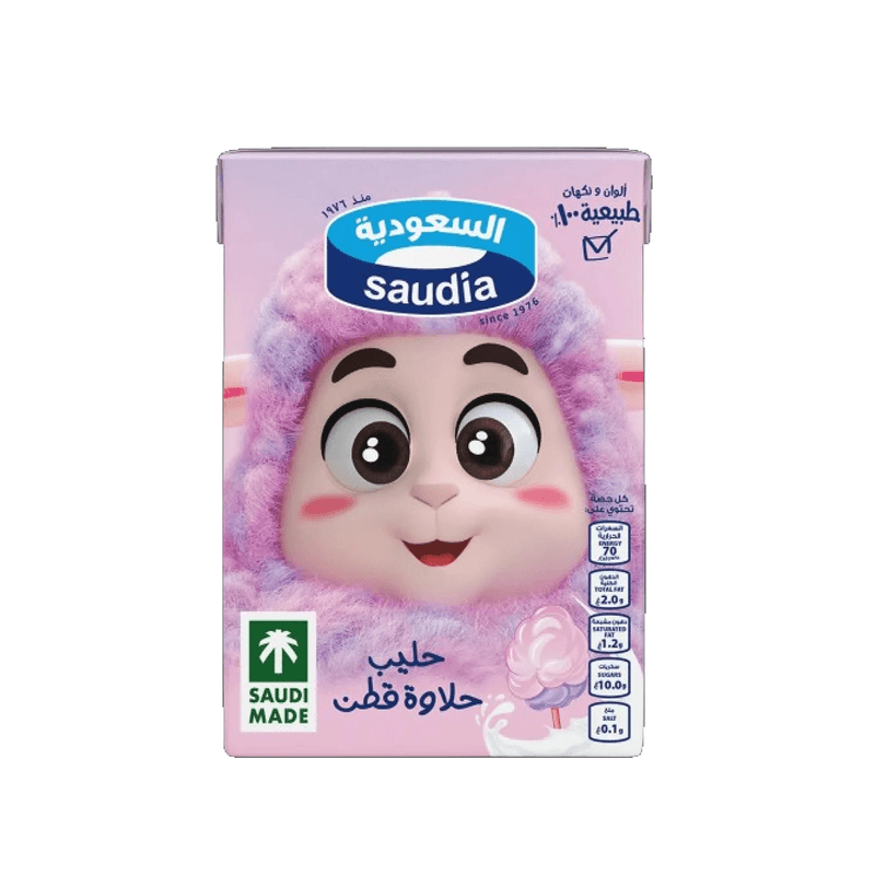 السعودية حليب حلاوة قطن 125مل