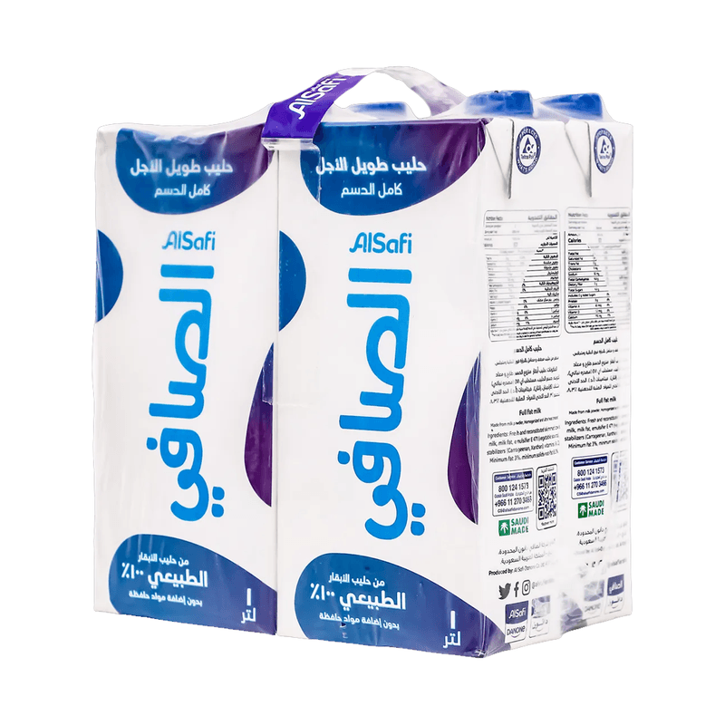 الصافي حليب كامل الدسم 1لتر — شدة*4