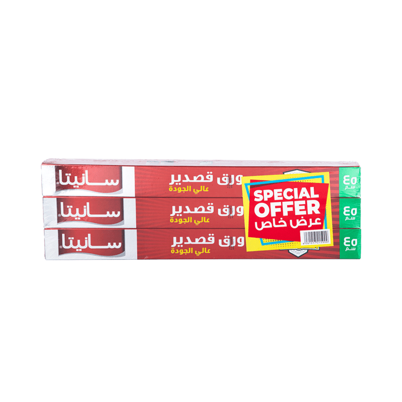 سانيتا ورق قصدير عالي 45 سم — شدة*3