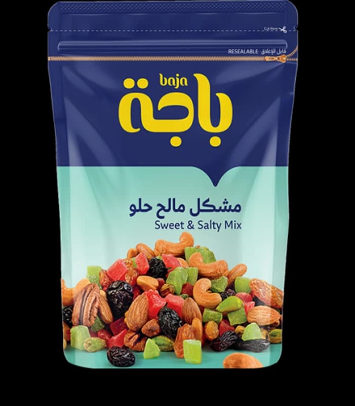 باجة مكسرات مشكل مالح وحلو 120جم