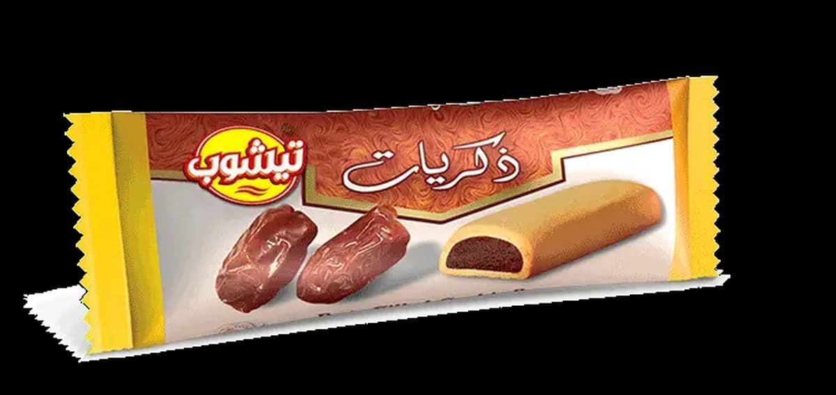تيشوب ذكريات بسكويت محشو بالتمر  19جم — بوكس*24