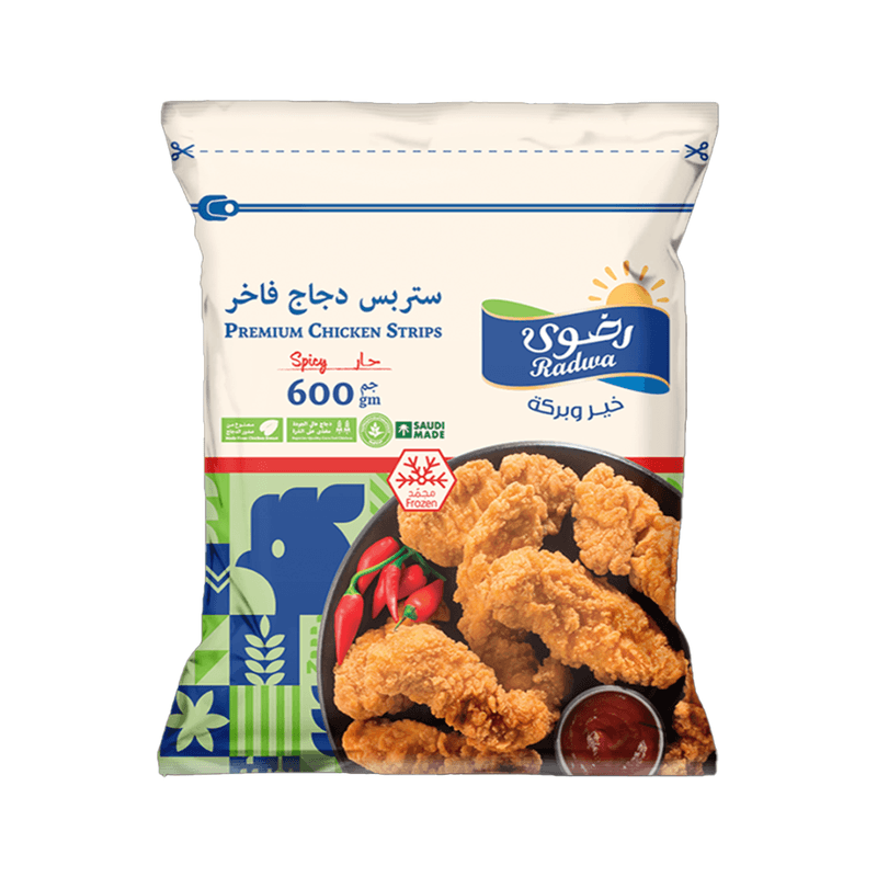 رضوى ستربس شرائح دجاج حارة 600 جم