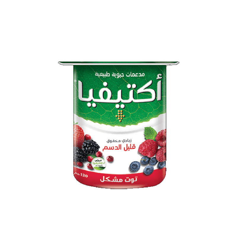 الصافي اكتيفيا زبادي قليل الدسم توت مشكل 120جم