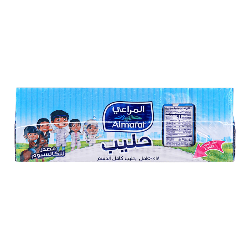 المراعي حليب طويل الاجل سادة 150مل — شدة*18