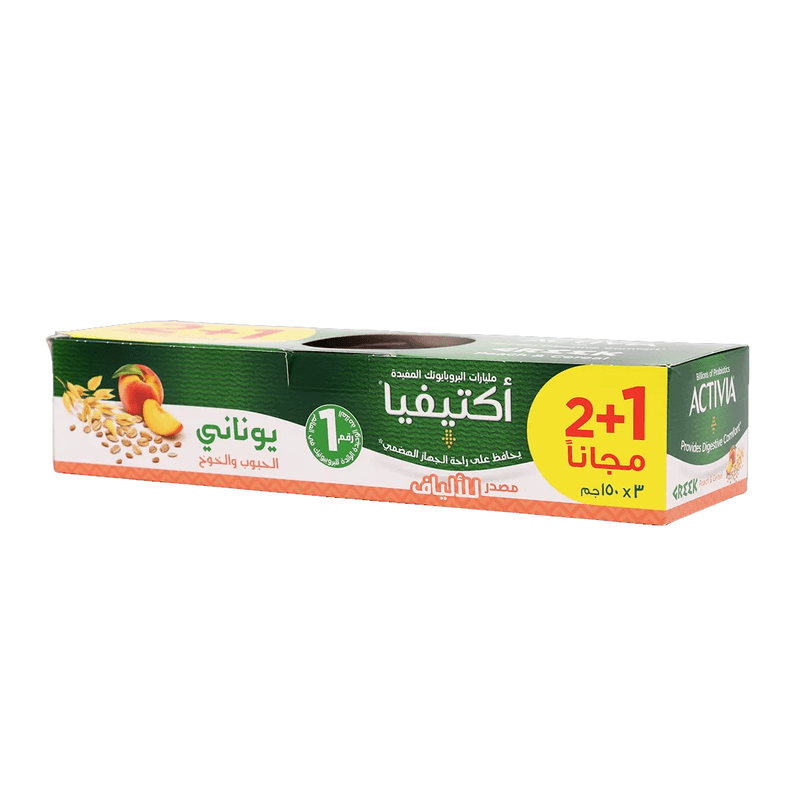 اكتيفيا يوناني الحبوب والخوخ 150 مل — شدة*3