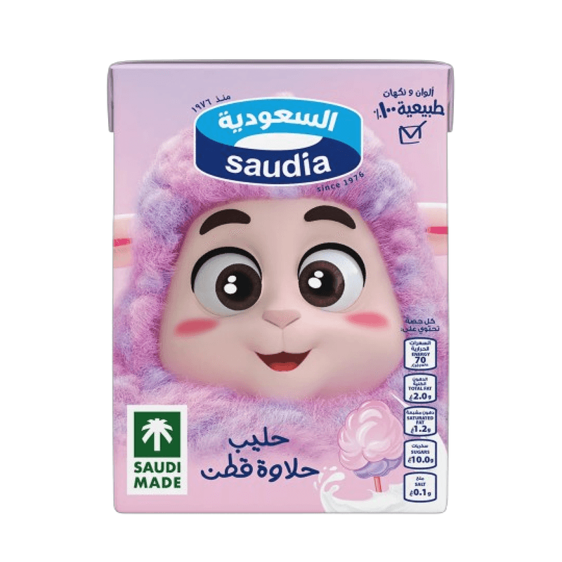 السعودية حليب حلوى قطن 200 مل