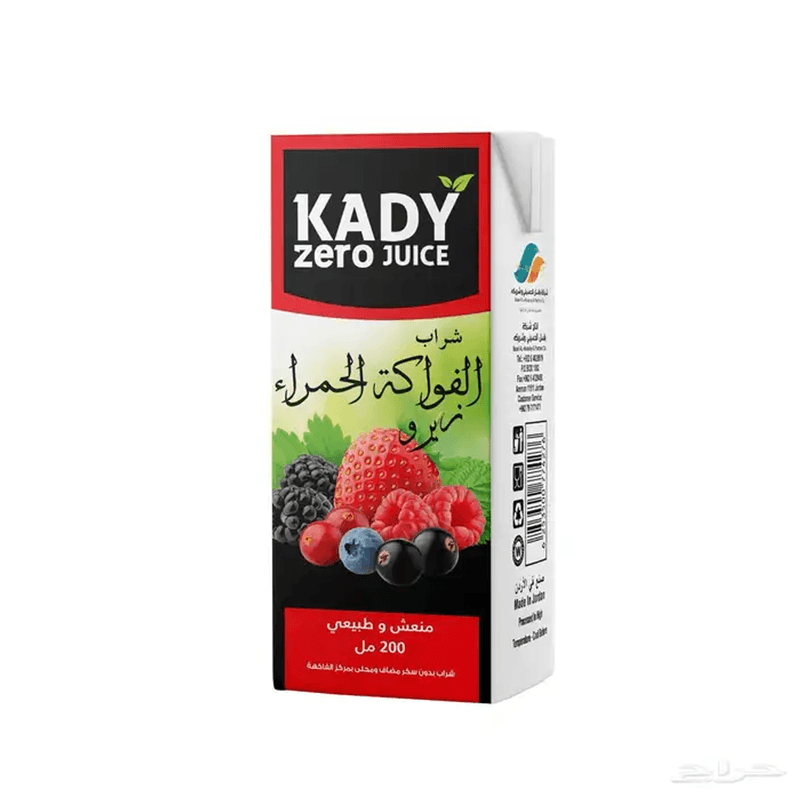 كادي شراب الفواكة الحمرا 200مل
