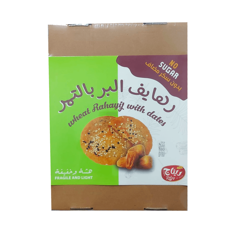 رهايف البر بالتمر ( بدون سكر مضاف ) 400 جم
