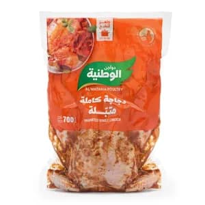 الوطنية دجاج متبل حار 700جم